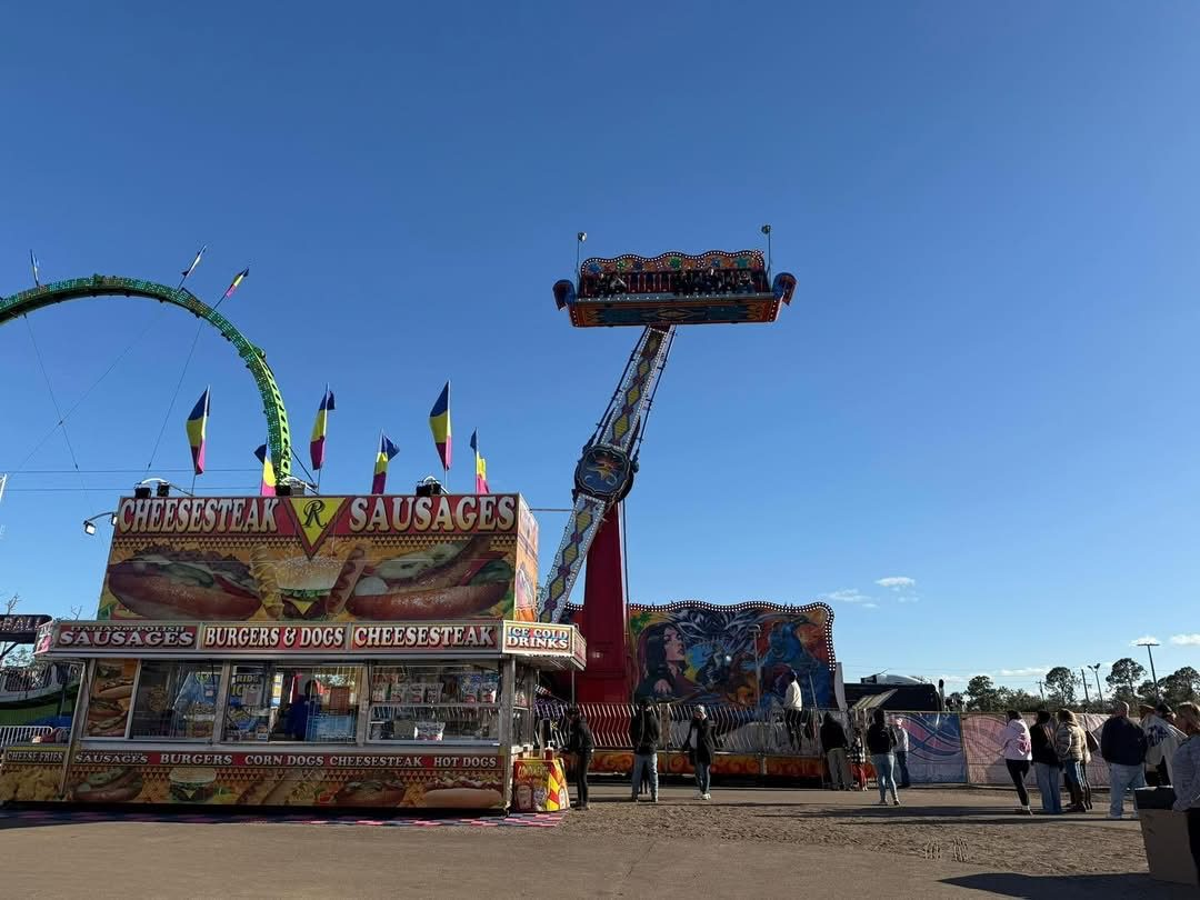 Midway food and rides at the Charlotte County Fair